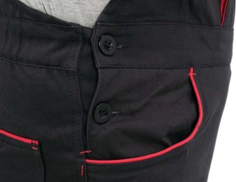 YATO Комбінезон робочий COMFY YATO розмір XXL, чорно-червоний, 9 кишень, 100% бавовна  | YT-79255