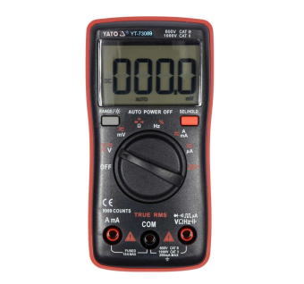 YATO Мультиметр TRUE RMS електричних параметрів YATO з LCD-цифровим діапазоном 9999  | YT-73089