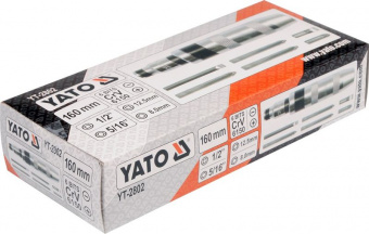 YATO Викрутка реверсивна ударна YATO : квадрат 1/2", 7 насадок. 5/16" СrV  | YT-2802