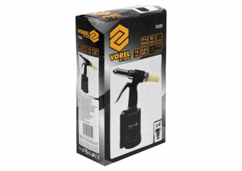 VOREL Заклепочник пневматичний для нітів Ø= 2.4-4.8 мм, сила- 720 кг, тиск- 0.63 МПа, 85 л/хв  | 702