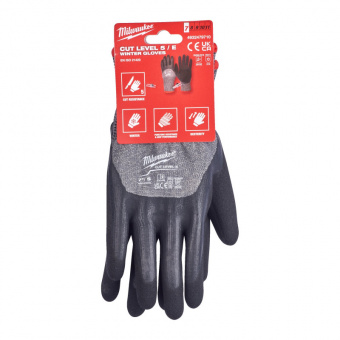 MILWAUKEE Перчатки с уровнем сопротивления порезам 5, зимние, размер M/8 (Многоштучная упаковка - 12