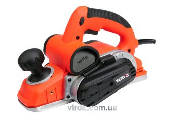 YATO Рубанок електромережевий YATO : P= 1050 Вт, платформа b= 82 мм, глиб. струг. - 0-3 мм  | YT-821