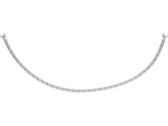 Шланг водопровідний з опліткою з нерж сталі FALA l= 1000мм, Ø= 8/12, з'єднання F-1/2" х F-1/2" 1 МПа