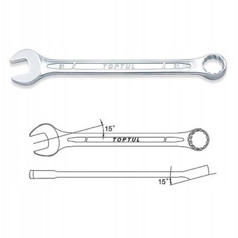 Набор ключей дюймовых комбинированных TOPTUL 16 шт. (1/4"-1-1/4") GBAA1604
