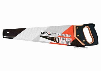 YATO Ножівка по дереву YATO : L= 500 мм, 7 зубів/1", полотно t= 1 мм, покрите PTFE  | YT-31093