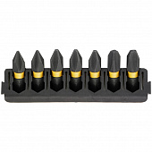 Касета з бітами DeWALT FlexTorq, L = 25 мм, Рh1 - 2 шт, Рh2 - 3 шт, Рh3 - 2шт