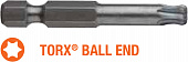 USH Насадка викруткова Industry TORX T20K x 50 мм BallEnd подовжена заокруглена, Уп. 5 шт. | UUSE010