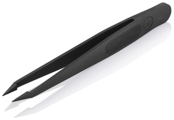 KNIPEX Пинцет для прецизионных работ пластик ESD, black 02 | 92 09 02 ESD