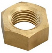 Гайка латунная шестигранная Din 934 M12 (уп 100 шт.)