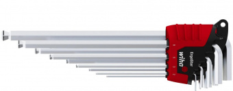 Wiha 37351 Набор 10 шестигранных ключей со сферической головкой MagicRing хром в держателе ErgoStar