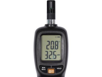 Термогігрометр електронний STHOR для температур -20- +70 °С, живл. від батарейок 3х1,5 В ААА(DW)