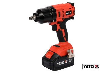 YATO Гайковерт ударний акумуляторний безщітковий YATO: квадрат-1/2", 700 Нм, Li-Ion 18В, 3 Агод +кей