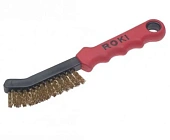 Щетка для чистки суппортов 225x90 мм, 2-рядная, латун. проволока 0.25 мм, LESSMANN