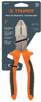 TRUPER T200-8X Плоскогубці, Профі, зміцнені, діелектричні, Cr-V 200мм
