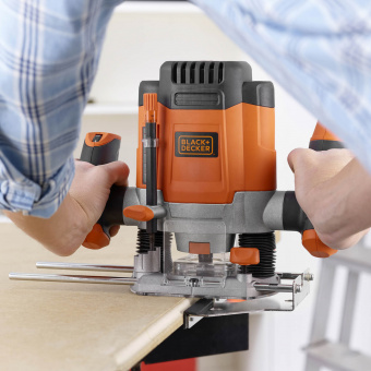 Фрезер мережевий BLACK+DECKER, 1200 Вт, 8000 - 28000 об/хв, цанга 6 - 8 мм