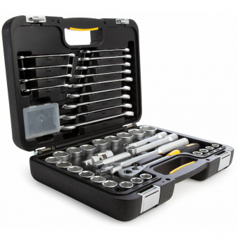 STANLEY 1-99-056 Набор инструментов 40 ед. 1/2" (гол. 10-32мм, ключи р/н 7-19мм, удлин. кард. ворот.