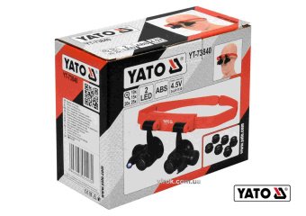 YATO Лупи на голову з підсвіткою YATO: 2 LED, 4 пари з кратністю: х10, х15, х20, х25  | YT-73840