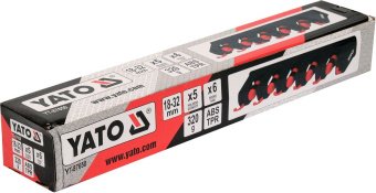 YATO Вішалка для присадибного інвентара YATO, 6 гаків і 5 комірок з діапаз.- 18х 32 мм  | YT-87650