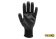 VOREL Рукавиці робочі : чорні, поліестер покритий поліуретаном, розмір 10  | 74080