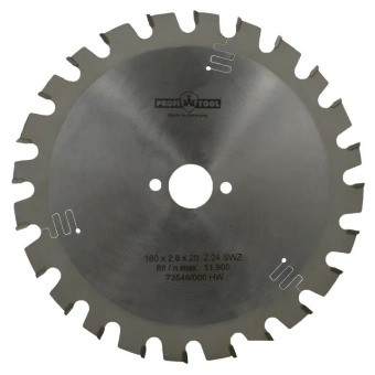 Диск пильный универсальный 160х2.8х1.8х20 мм, Z=24, зуб S-WZ (Super-ATB),  PROFITOOL