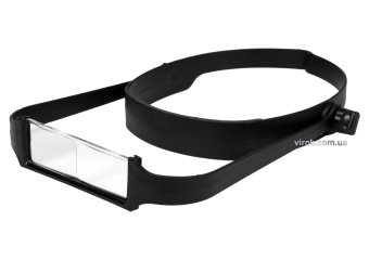 VOREL Лупа в пластиковій оправі , з кріпленням на голову і регулюванням  | 73503