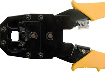 VOREL Кліщі для затискання телефонних і мережевих штепселів : L= 195 мм, RJ45 RJ10 RJ11  | 45504