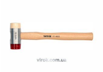 YATO Молоток бляхарський YATO поліурет/нейлон. Ø= 60 мм з гікоров. ручкою, m=1406 г  | YT-4634