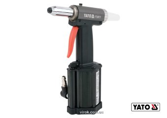 YATO Пневмозаклепочник YATO для нітів Ø= 2,4; 3,2; 4,0; 4,8; 5,0 мм, 54 л/хв  | YT-36171