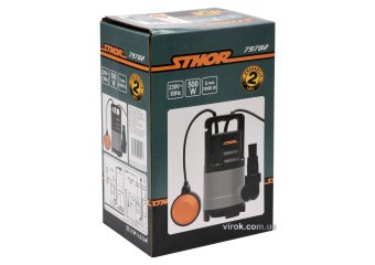 STHOR Насос для брудної води мережевий, 500Вт, 10000 л/год, макс.висота- 13,5 м  | 79782