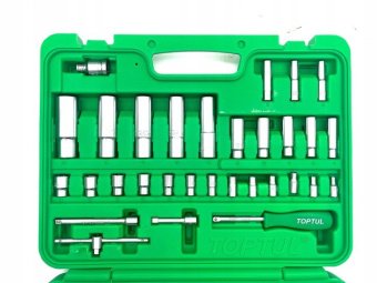 Автомобильный набор инструментов 1/4", 1/2" 108ед. (6-гр.) TOPTUL GCAI108R