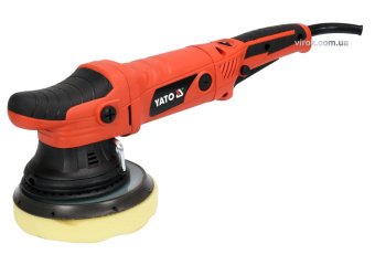 YATO Полірувальна орбіт.ексцентрикова машина мережева YATO; 720 Вт, круг Ø=150 мм, 2100-5000 об/хв  