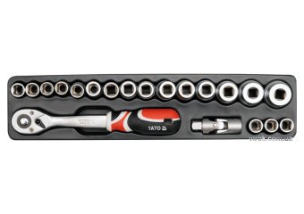 YATO Ящик розкладний металевий YATO : 475х230х365 мм. з інструментами. 63 шт.  | YT-3895