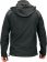 YATO Куртка робоча SOFTSHELL з прикріпн капюшоном YATO розм S, чорна, 3 кишені, 96% поліест і 4% спа