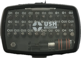 Набір насадок викруткових Industry USH: з тримачем, PH, PZ, SL, TX, HEX, 32 ел