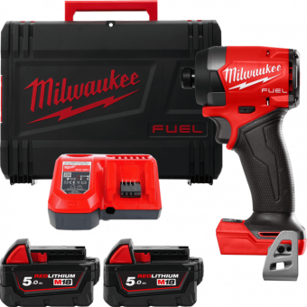 MILWAUKEE Шуруповерт ударный аккумуляторный бесщёточный M18 FID3-502X крут. мом. 226 Нм 4933479865 |