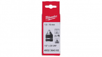 MILWAUKEE Патрон безключовий з запобіжним гвинтом1-10 1/2"х20 | 4932364382