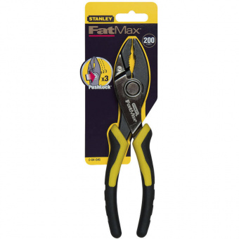 STANLEY 0-84-646 Пассатижи переставные 200Х12мм FatMax® с механизмом "PushLock™"