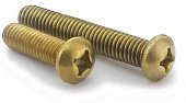 Винт латунный с полукруглой головкой Din 7985 M4x10 (уп 200 шт.)