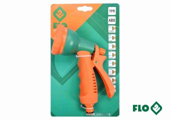 FLO Зрошувач-пістолет 8-режимний до шлангу 1/2", ABS-пластик  | 89211
