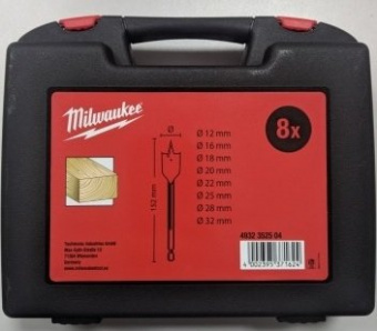 MILWAUKEE Набір свердл пір'яних , (8шт) | 4932352504