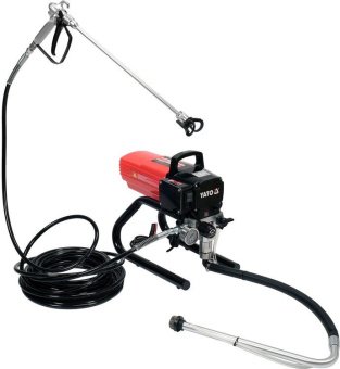 YATO Малярна станція гідродинамічна мережева 230В YATO, 480 Вт, подача- 2 л/хв, шланг- 15 м  | YT-82