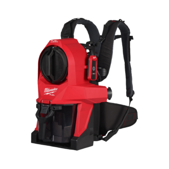 MILWAUKEE Пилосос акумуляторний ранцевий MILWAUKE, M18 FBPV 2.0 (каркас) для вологого та сухого приб