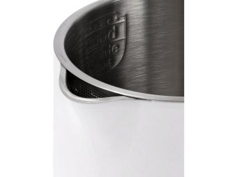 Електрочайник з термостатом з нержавіючої сталі LUND 1,5 л білий, 2200 Вт, живлення від мережі 230 В