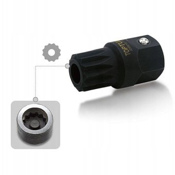 Головка для маслосливной пробки TOPTUL VW, AUDI (M16H) L38мм JDBB1617