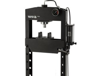 Прес гідравлічний рамний YATO; навантаж- 30т, роб зона- 0-1030мм проліт рами- 530мм, хід штока-160мм