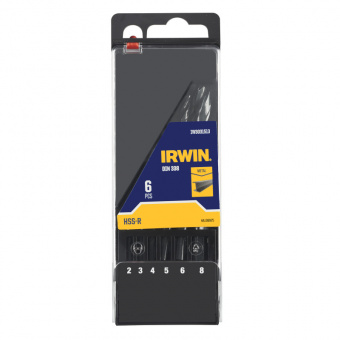 IRWIN Набор сверл по металлу HSS pro, 6 предметов Ø2-8 мм | IW3031513