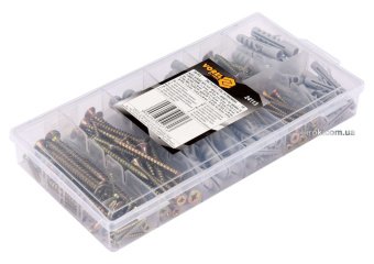 VOREL Шурупи та дюбелі , набір 260 шт.(DW) | 24113