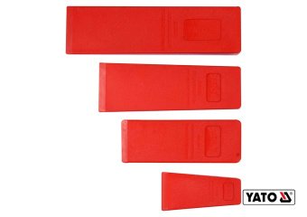 YATO Набір клинів пластикових для розколювання дерев YATO : 300/245/205/136 мм, 4 шт  | YT-79884