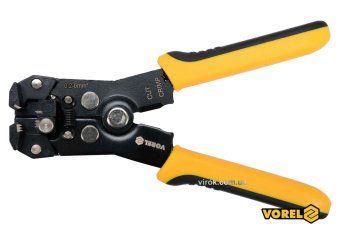 VOREL Знімач ізоляції автоматичний : l= 160 мм, для кабелів 0.2-6 мм²  | 45160