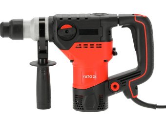 Перфоратор мережевий SDS+YATO P=1500 Вт,удар-6 Дж. для свердл до Ø 36мм,коронки до Ø 120мм 3 функції
